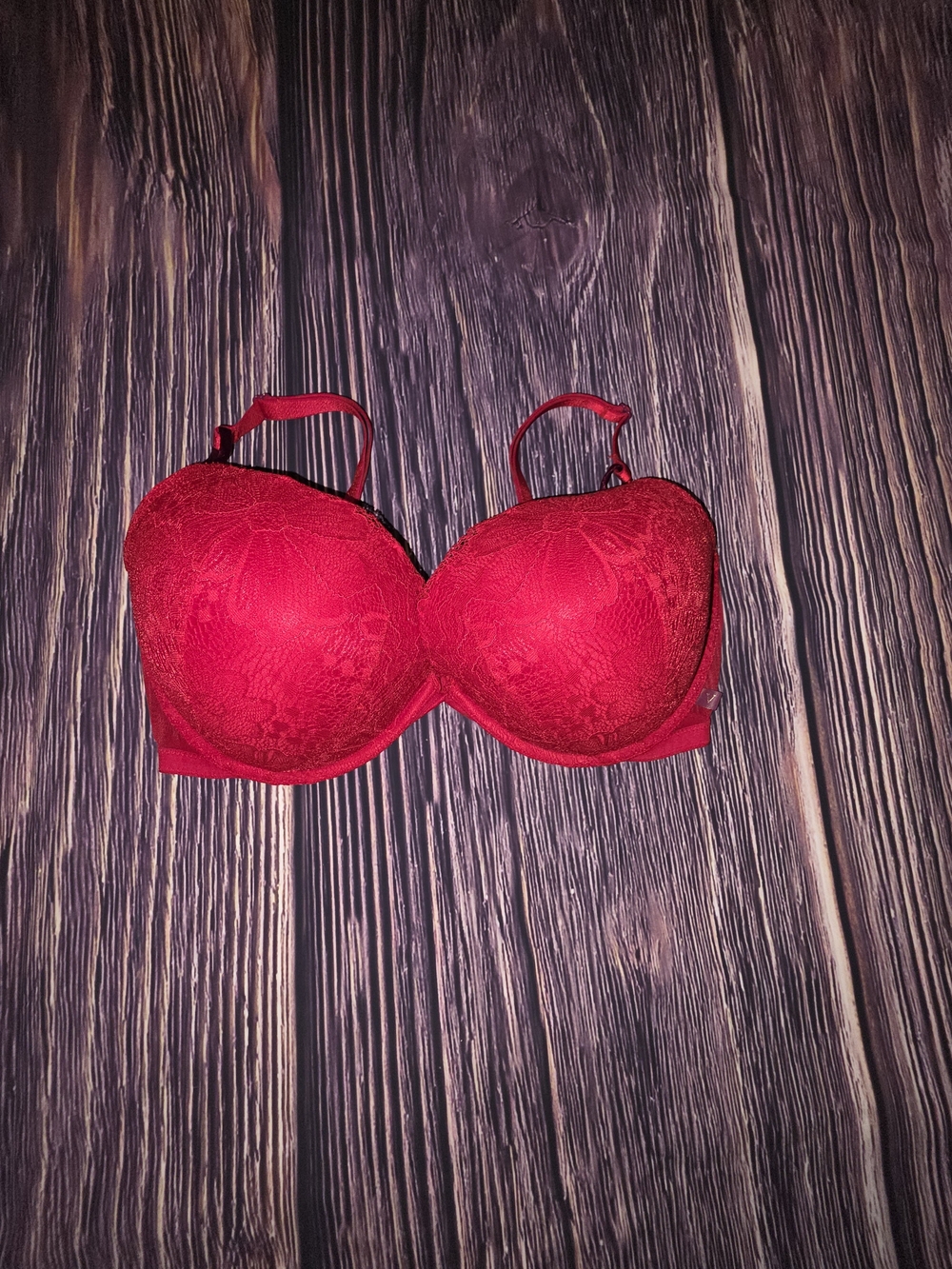 Victoria's Secret Red Lace Push-Up Bra